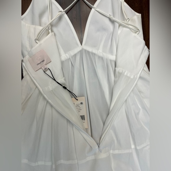 Cinq A Sept Mini Effie Dress Size 4 White Bubble Sundress Bridal Summer Chic NWT - Picture 10 of 16
